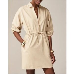 J. Crew Beige Shirt Dress